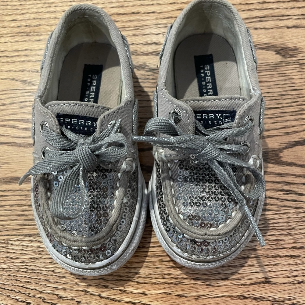 Sequin silver Sperry’s